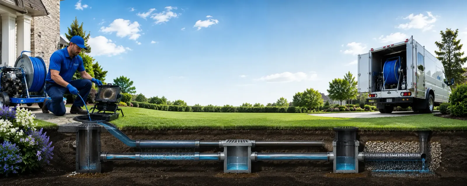 Outdoor drain cleaning information for Atco, NJ